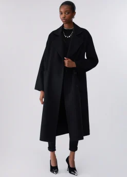 Cappotto lungo oversize in lana