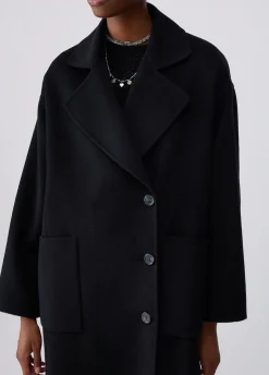 Cappotto lungo oversize in lana