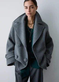 Cappotto oversize in lana