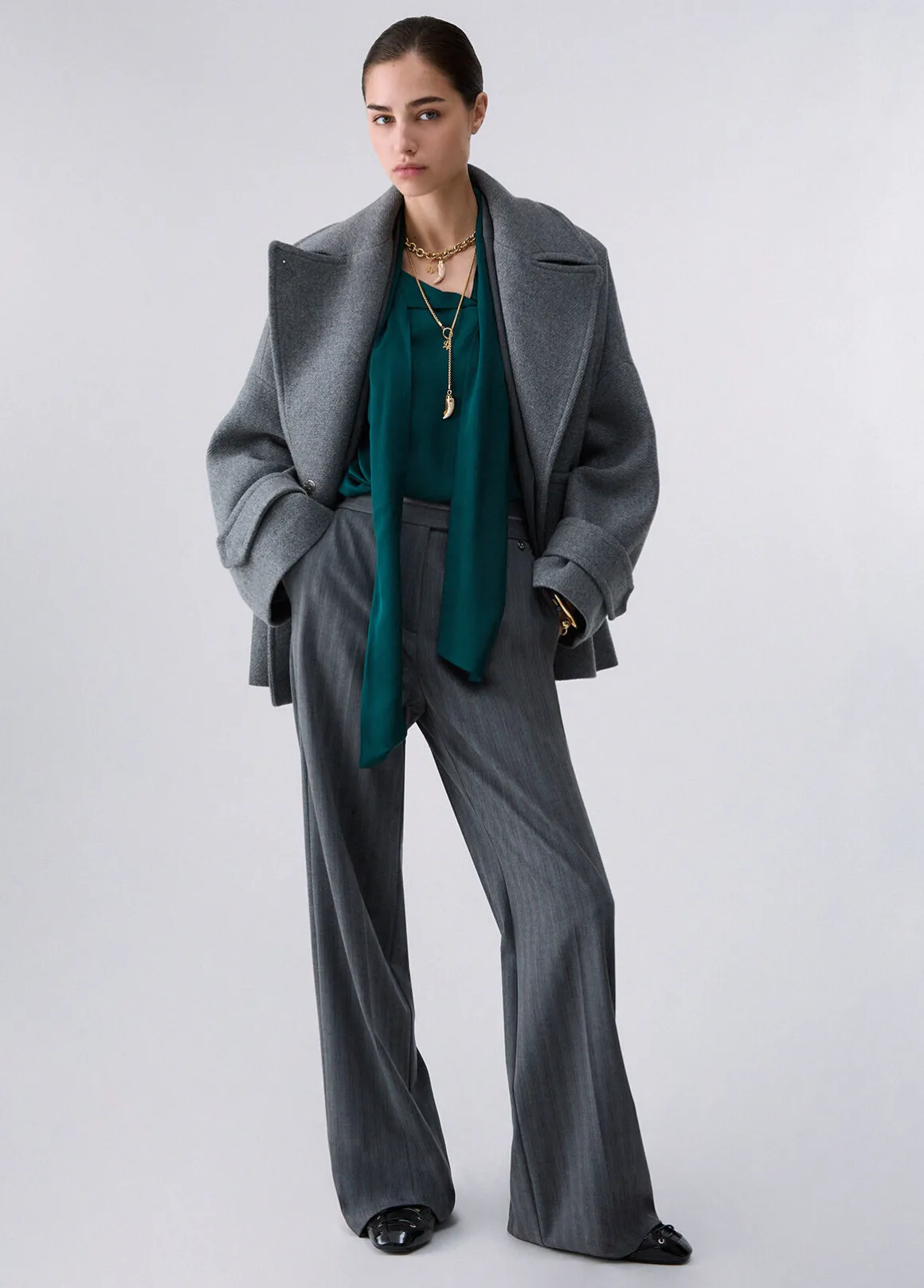 Cappotto oversize in lana