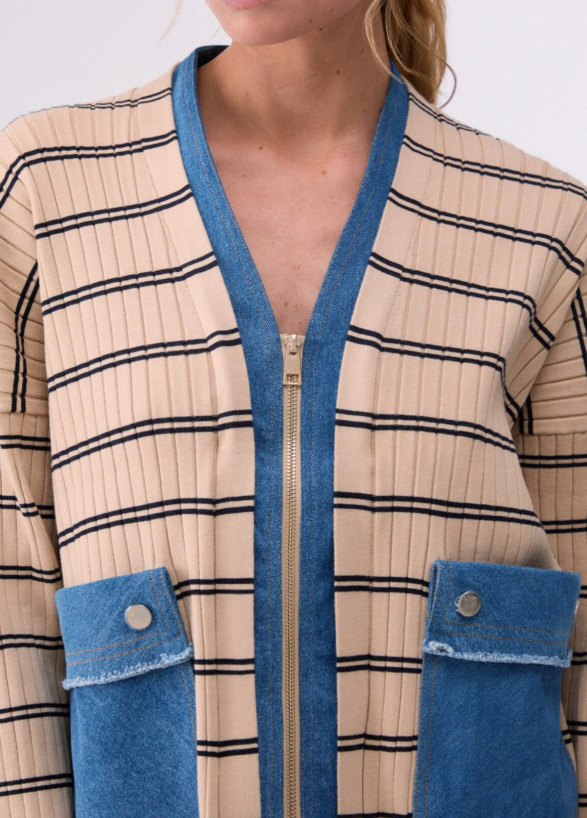 Cardigan a righe