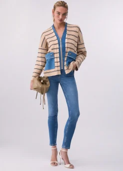 Cardigan a righe
