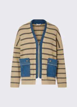 Cardigan a righe