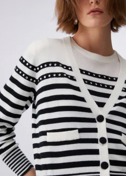 Cardigan a righe