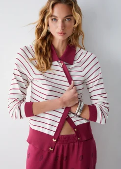Cardigan a righe