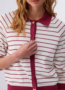 Cardigan a righe