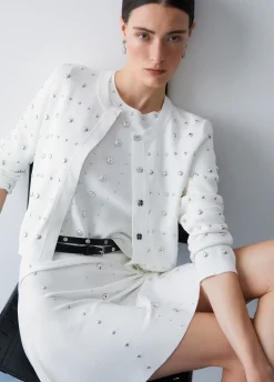Cardigan con borchie