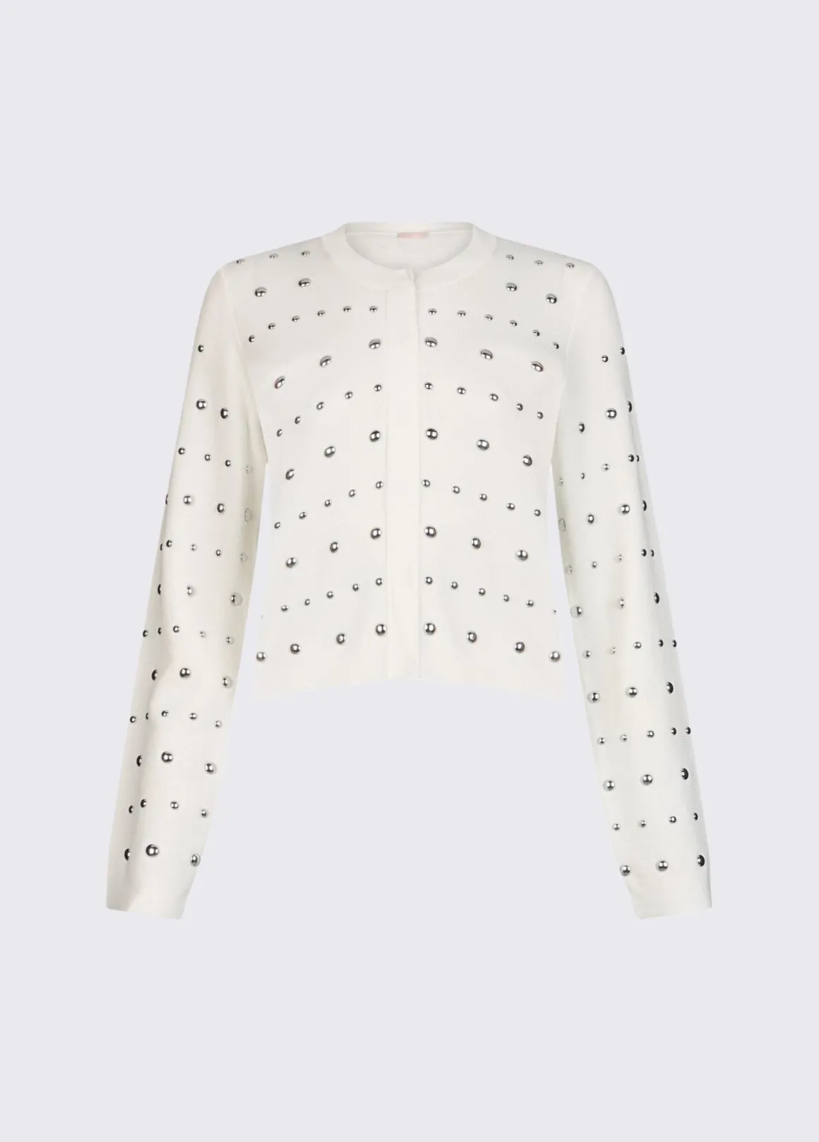 Cardigan con borchie