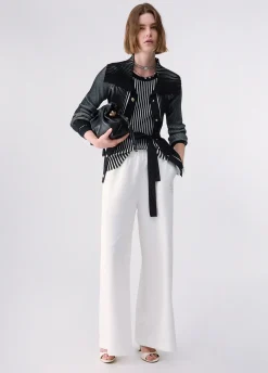 Cardigan con cintura