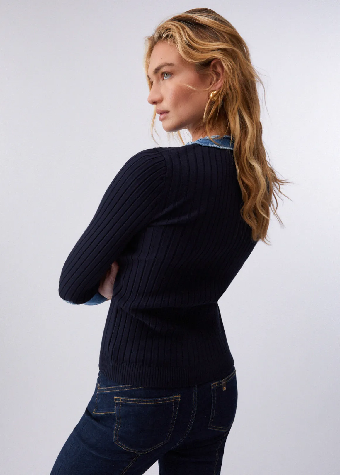 Cardigan con maxi tasche