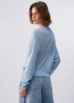 Cardigan con paillettes