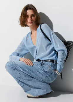 Cardigan con paillettes