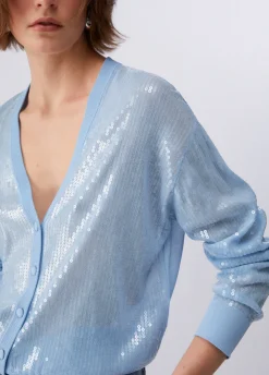 Cardigan con paillettes