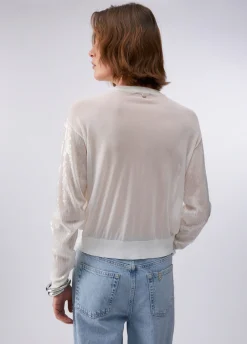 Cardigan con paillettes