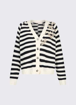Cardigan con ricami gioiello