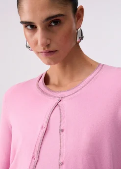 Cardigan con spacchetti