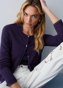 Cardigan con spacchetti