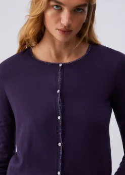 Cardigan con spacchetti