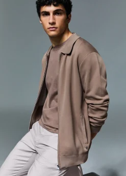 Cardigan con zip
