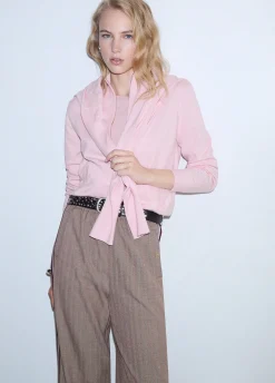 Cardigan con zip
