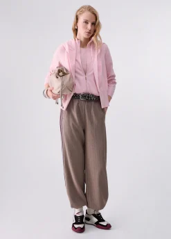 Cardigan con zip