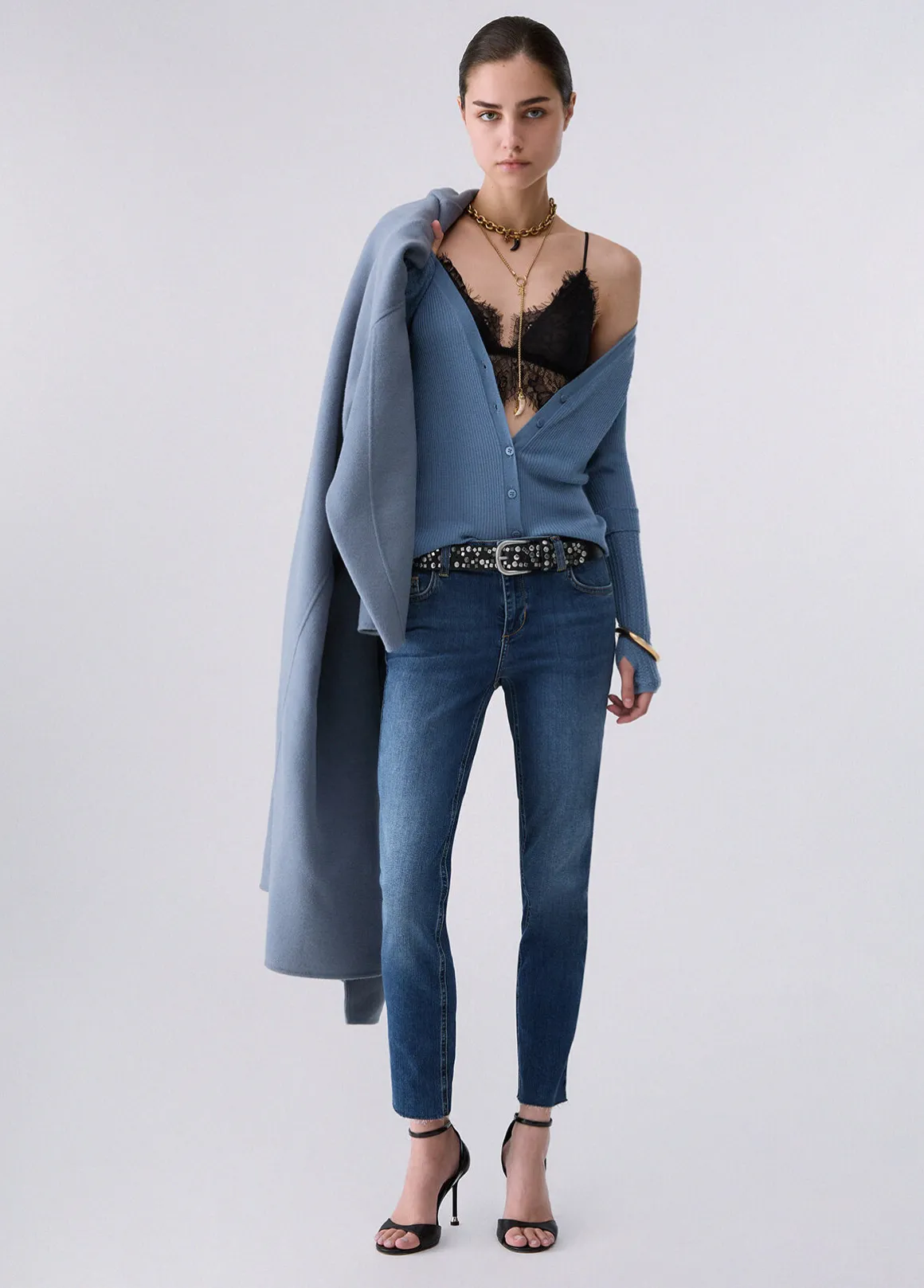 Cardigan in pura lana