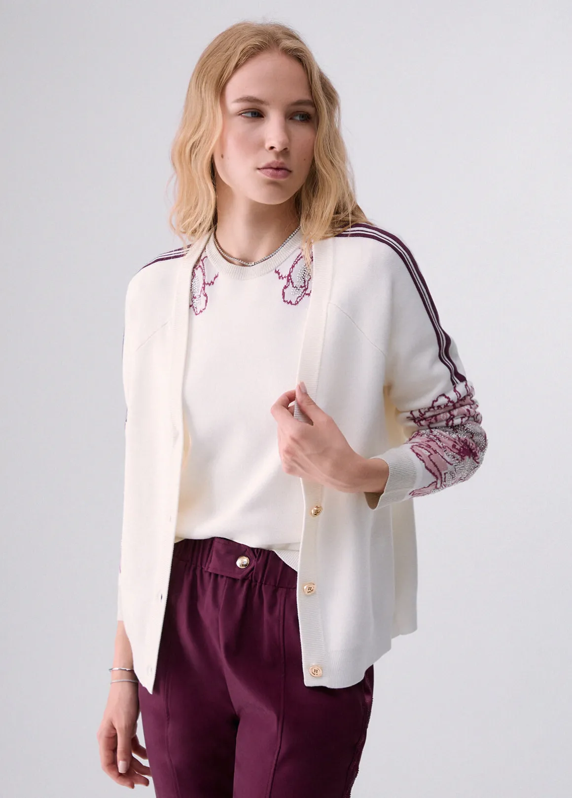 Cardigan jacquard