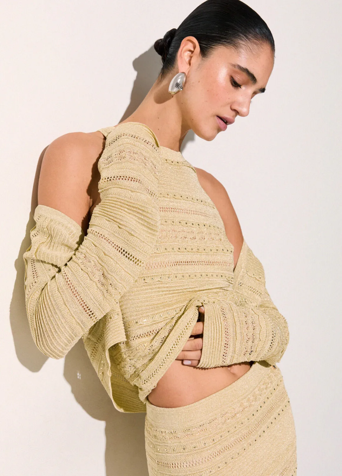 Cardigan traforato