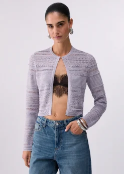 Cardigan traforato