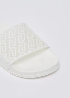 Ciabatte con logo all-over