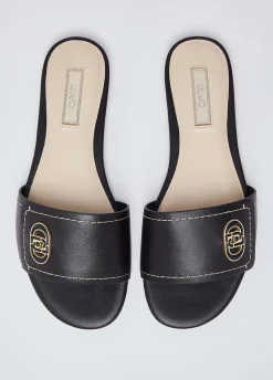 Ciabatte flat in pelle