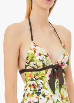 Costume intero da mare con stampa