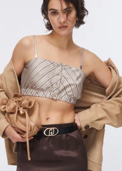 Crop top a righe