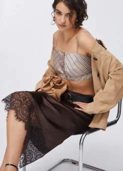Crop top a righe
