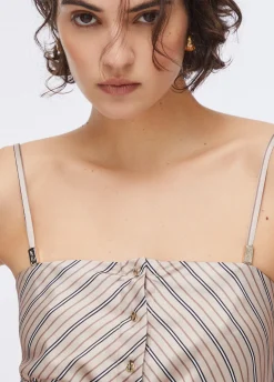 Crop top a righe