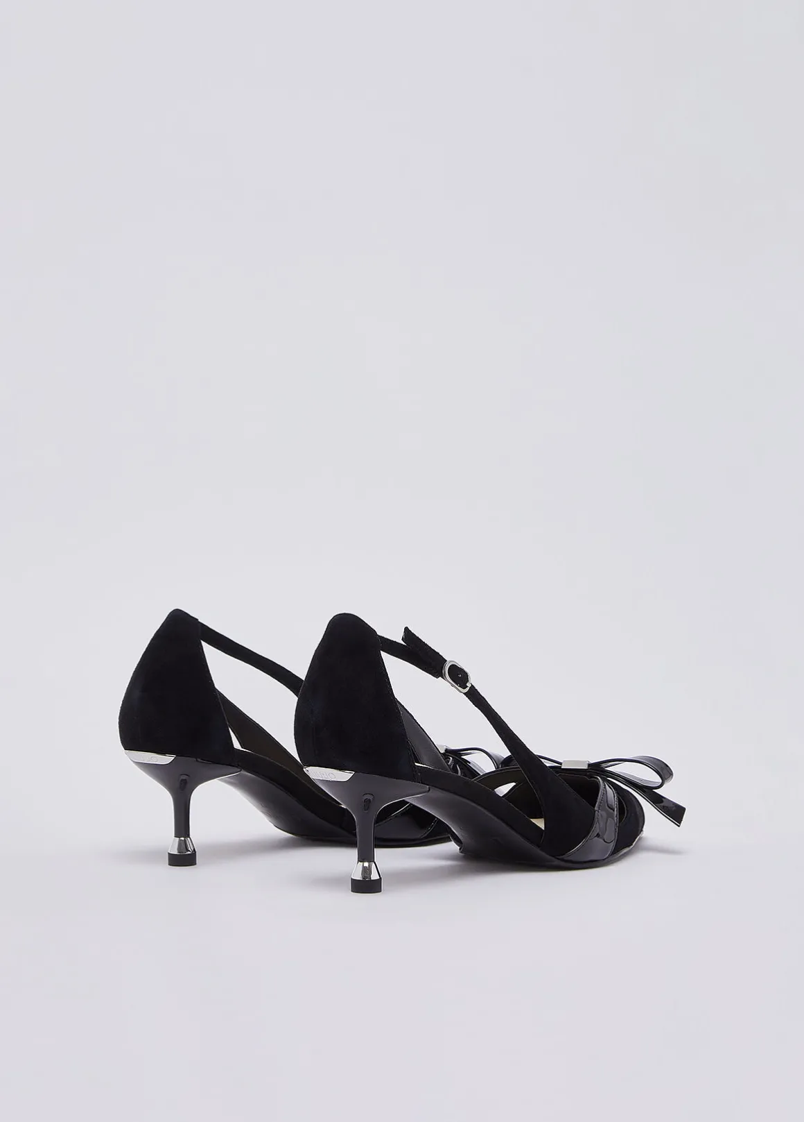 Décolleté in suede con cut-out