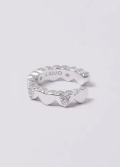Ear-cuff in argento con brill