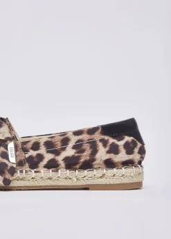 Espadrillas animalier con fiocco