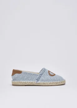 Espadrillas in denim jacquard