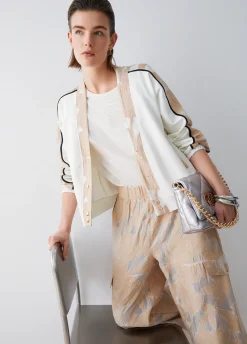 Felpa con dettagli in organza