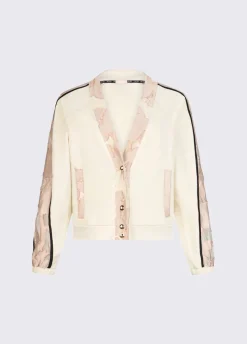 Felpa con dettagli in organza