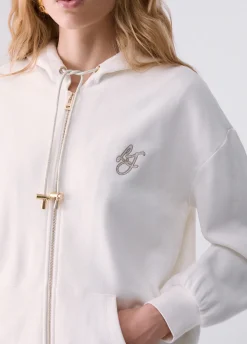 Felpa con zip e cappuccio