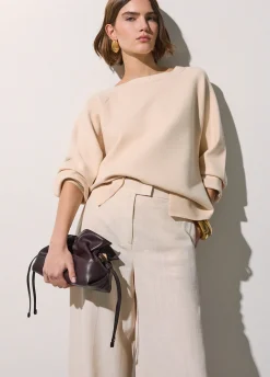 Felpa in maglia con cut-out