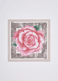 Foulard con fiore