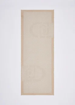 Foulard con logo jacquard