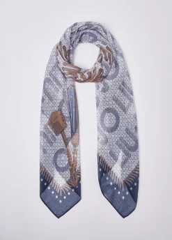 Foulard grande con logo