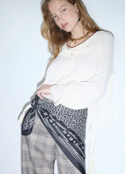 Foulard grande con logo monogram