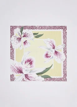 Foulard grande con orchidea