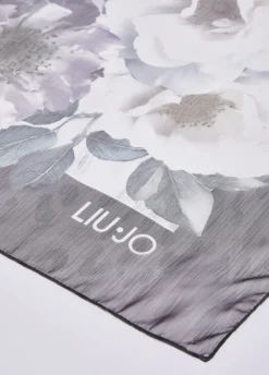 Foulard grande con peonie