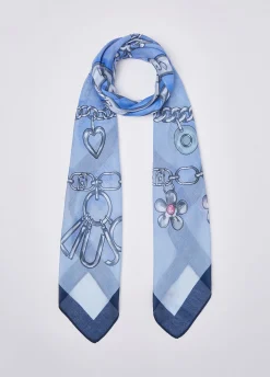 Foulard grande con stampa